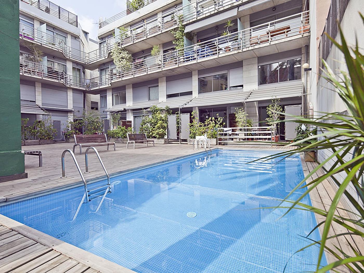 Appartamento con piscina per 8 persone vicino al centro, Putxet - My Space Barcelona Appartamenti