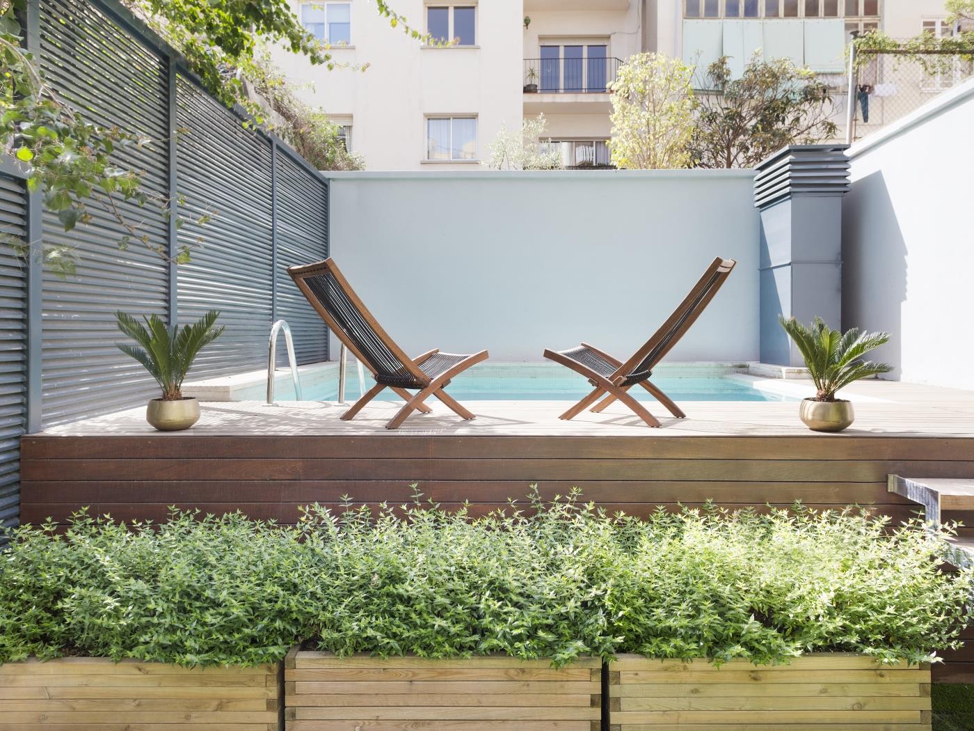 Moderno duplex con giardino e piscina privata per 10 persone - My Space Barcelona Appartamenti
