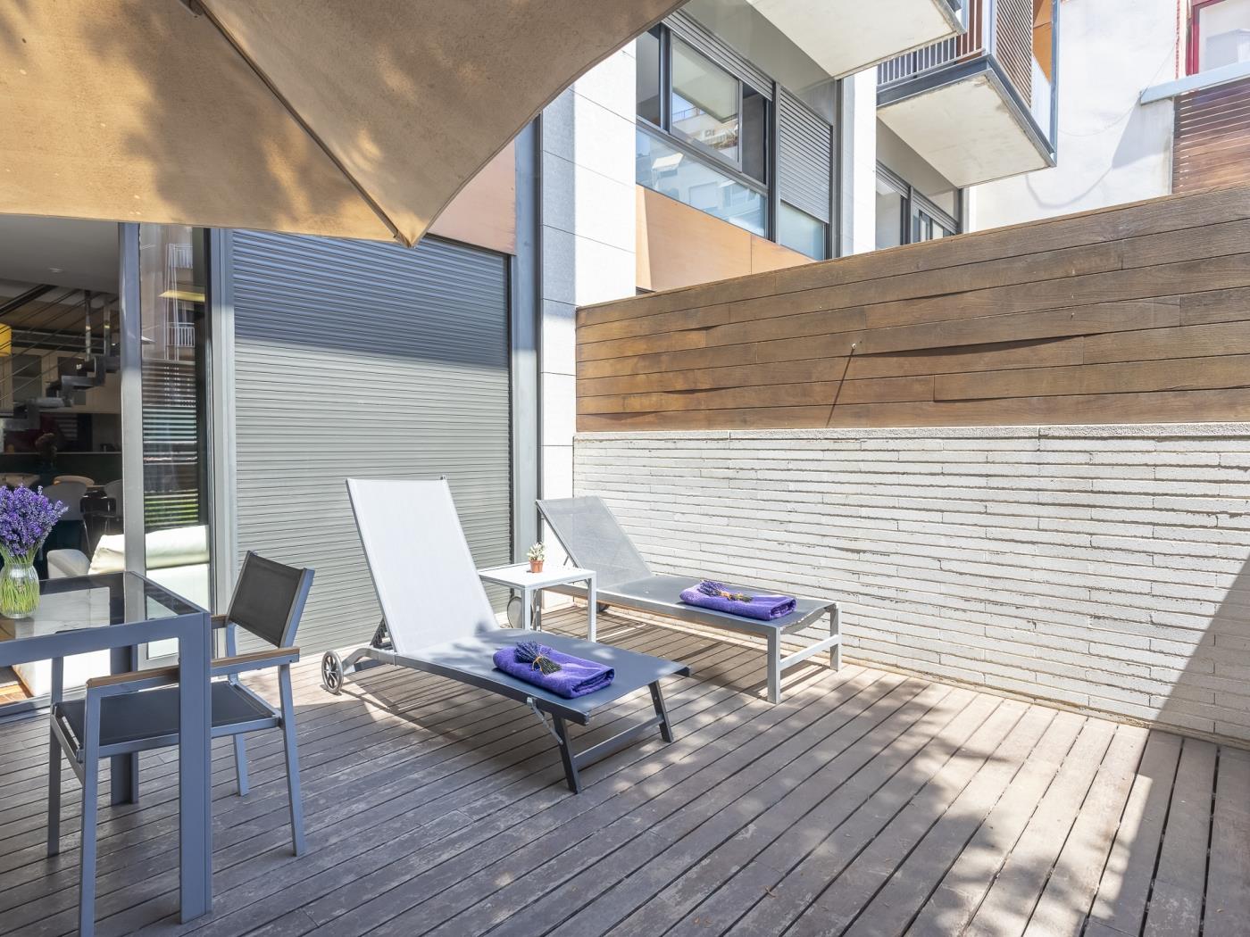 Appartamento con terrazza e piscina vicino al centro per 8 - My Space Barcelona Appartamenti