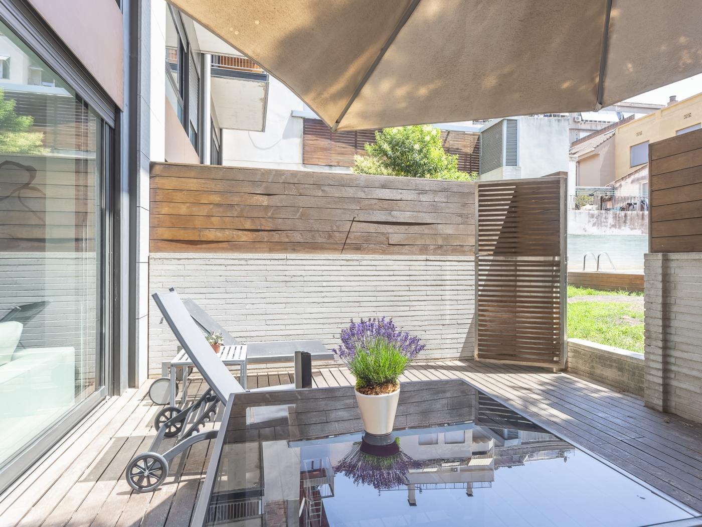 Appartamento con terrazza e piscina vicino al centro per 8 - My Space Barcelona Appartamenti