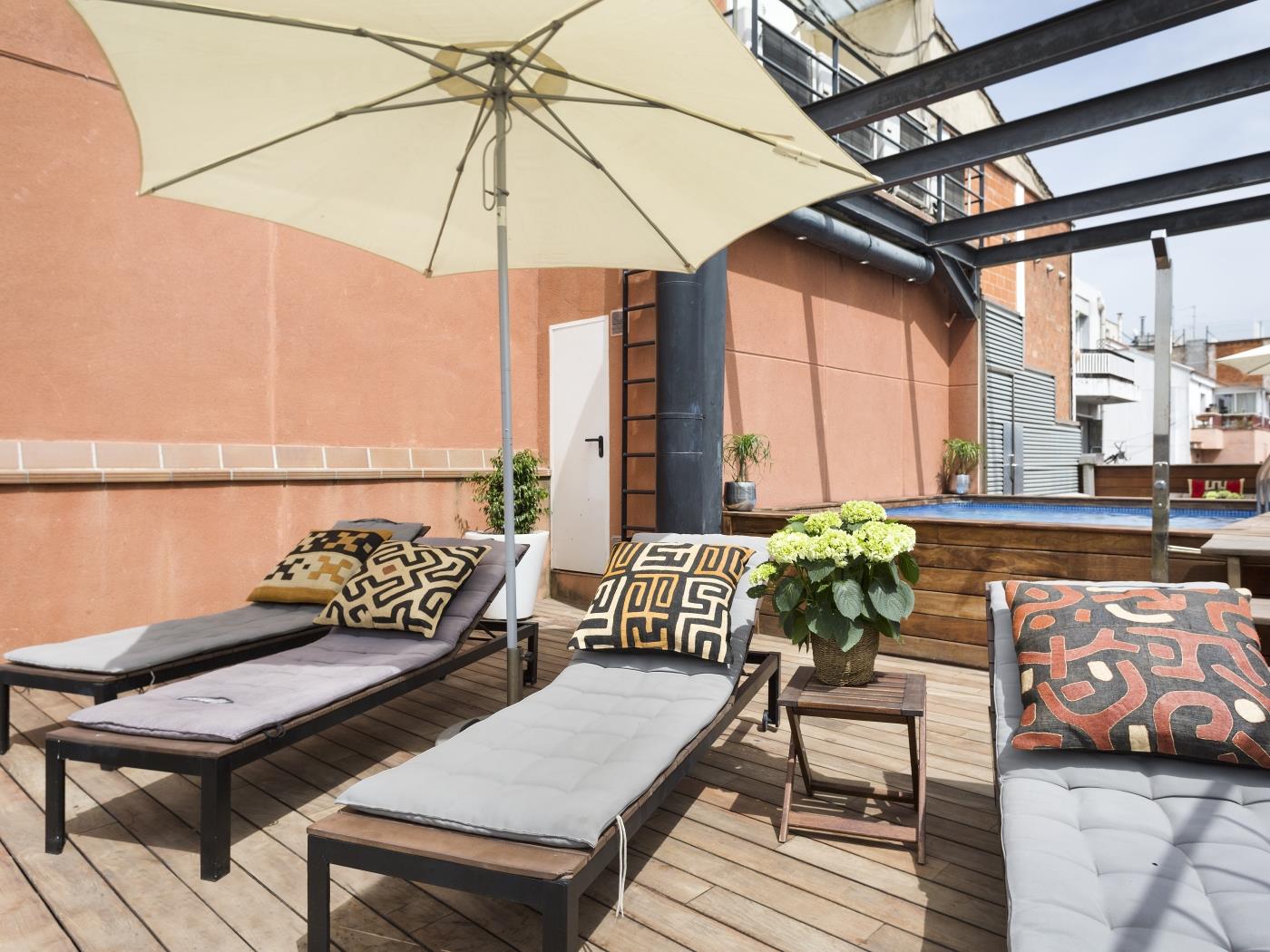 Arc de Triomf Loft in the city centre with rooftop swimming pool and terrace - My Space Barcelona Appartamenti