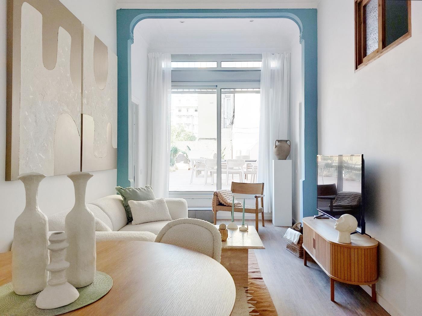 Luminoso appartamento con 3 camere e terrazza nell’Eixample. - My Space Barcelona Appartamenti