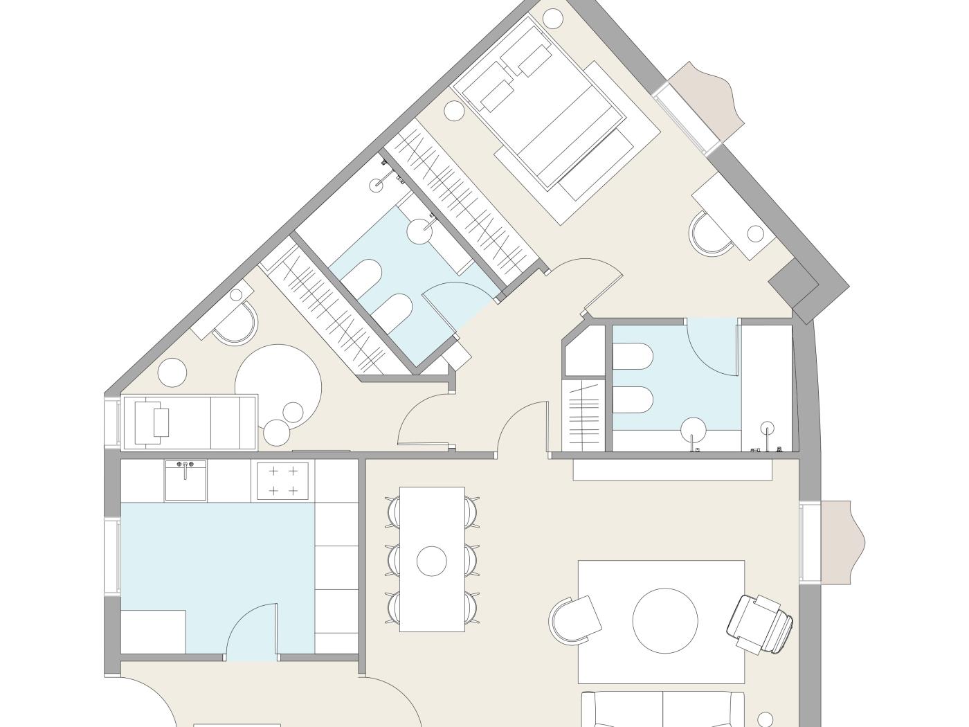 Appartamento arredato con 2 camere e 2 bagni di fronte all’Hotel - My Space Barcelona Appartamenti